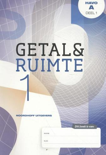 9789001893996 - Getal en ruimte (12e ed) havo wiskunde A deel 1 FLEX leerboek