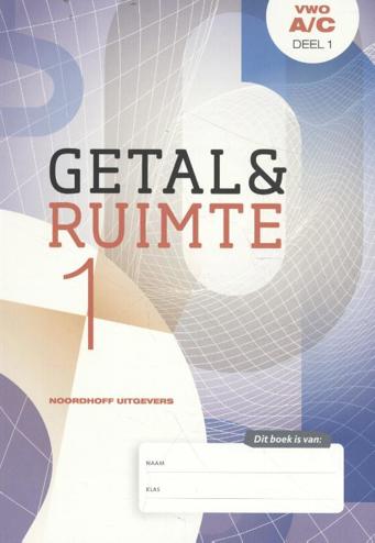 9789001893897 - Getal en Ruimte 12e ed vwo wiskunde A/C deel 1 FLEX leerboek