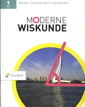 9789001599515 - Moderne wiskunde 13e editie 1v antwoordenboek deel b