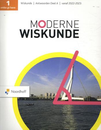 9789001599546 - Moderne wiskunde 13e editie 1 vmbo-gt/h antwoordenbk deel a