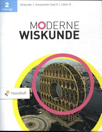9789001601386 - Moderne wiskunde (ed 13.0) 2 vmbo-kgt antwoordenboek deel b