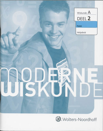 9789001607234 - Moderne wiskunde wiskunde-a 9e ed 2h helpdesk (+ i-clips)
