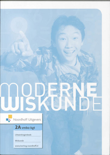 9789001704100 - Moderne wiskunde 9e editie 2 vmbo-kgt uitwerkingenboek dl a
