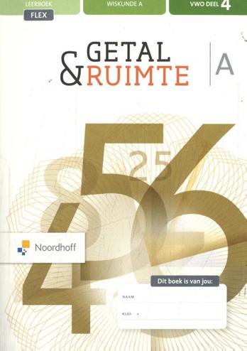 9789001736880 - Getal en ruimte (12e ed) vwo wiskunde-a deel 4 FLEX leerboek