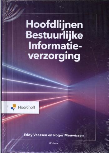 9789001738693 - Hoofdlijnen Bestuurlijke Informatieverzorging