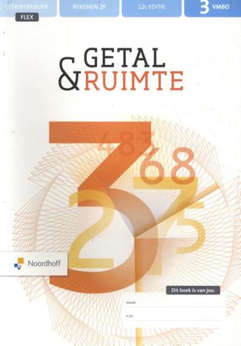 9789001745394 - Getal en ruimte 3 vmbo rekenen 2F FLEX boek