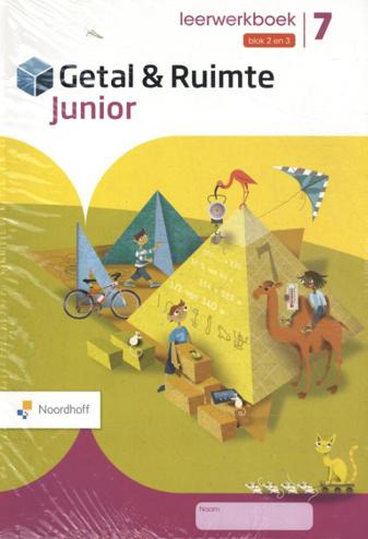 9789001751630 - Getal & ruimte junior leerwerkboek groep 7 blok 2 en 3 (5 ex)