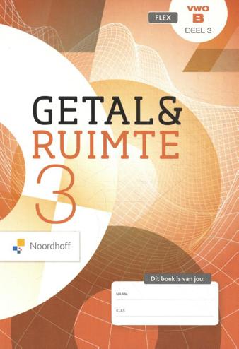 9789001751968 - Getal en Ruimte (11e ed) vwo wiskunde B deel 3 FLEX leerboek