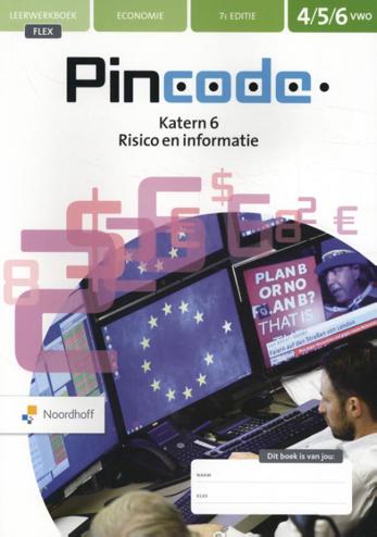 9789001753764 - Pincode ed 7.0 vwo katern 6 Risico en Informatie FLEX boek