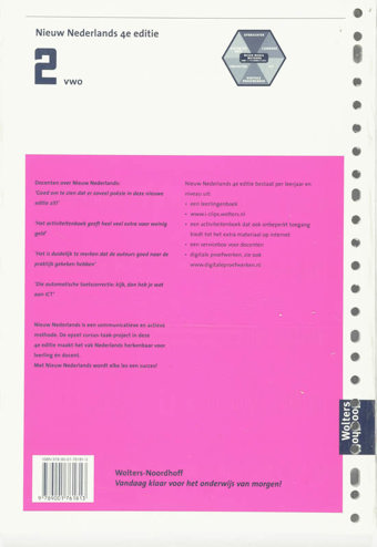 9789001761813 - Nieuw nederlands 4e editie 2v activiteitenboek