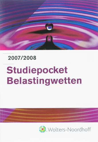 9789001813161 - Studiepocket belastingwetten 2007-2008