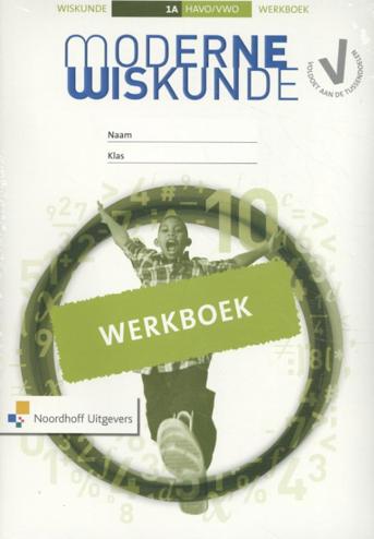 9789001813550 - Moderne wiskunde 10e editie 1hv werkboek deel a+b