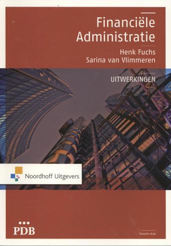 9789001816674 - Pdb financiële administratie uitwerkingen