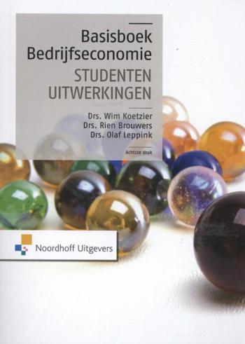 9789001839130 - Basisboek bedrijfseconomie studentenuitwerkingen