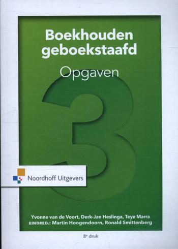 9789001846022 - Boekhouden geboekstaafd 3 opgaven