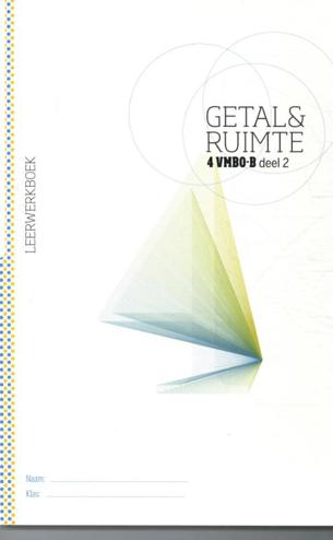9789001857585 - Getal en ruimte (10e ed) 4 vmbo-b leerwerkboek deel 2