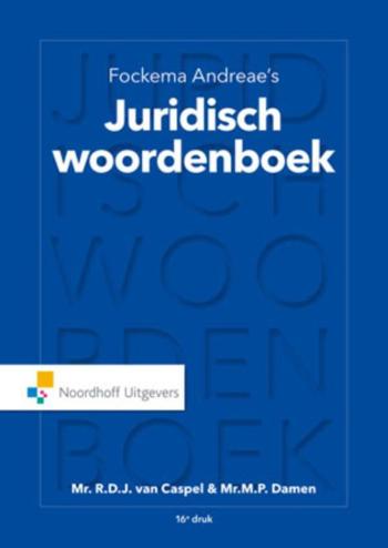 9789001863128 - Fockema Andreae's juridisch woordenboek