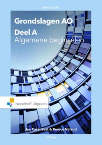 9789001867546 - Grondslagen AO: deel A, Algemene beginselen