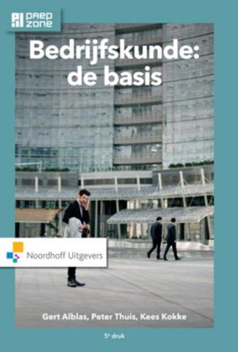 9789001868758 - Bedrijfskunde de basis incl. toegang tot Prepzone