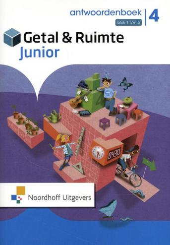 9789001873196 - Getal & ruimte junior antwoorden groep 4 dl 1
