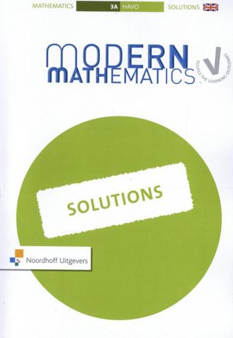 9789001876456 - Modern mathematics 10th edition 3h solutions part a