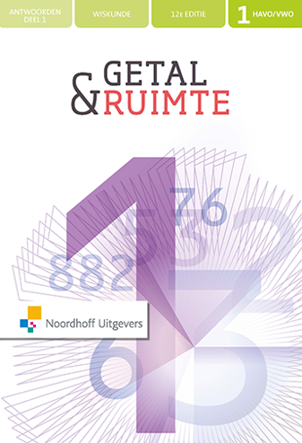 9789001882181 - Getal en ruimte (12e ed) 1hv antwoordenboek deel 1