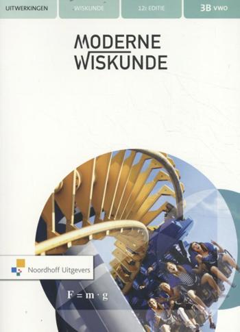 9789001883232 - Moderne wiskunde 12e editie 3v uitwerkingenboek deel b