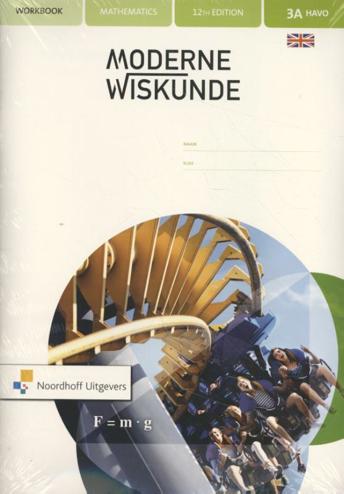 9789001883423 - Moderne Wiskunde 12e ed havo English 3a + b werkboek