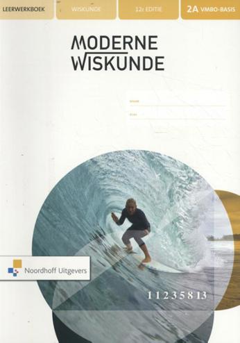 9789001883744 - Moderne wiskunde 12e editie 2 vmbo-b leerwerkboek deel a