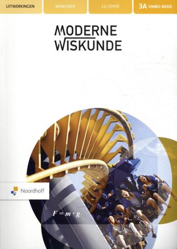 9789001884901 - Moderne wiskunde 12e editie 3 vmbo-b uitwerkingenboek deel a