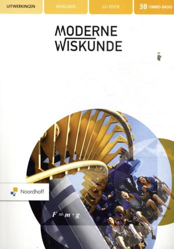 9789001884918 - Moderne wiskunde 12e editie 3 vmbo-b uitwerkingenboek deel b