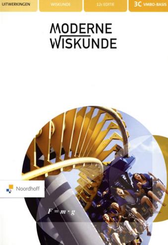 9789001884925 - Moderne wiskunde 12e editie 3 vmbo-b uitwerkingenboek deel c