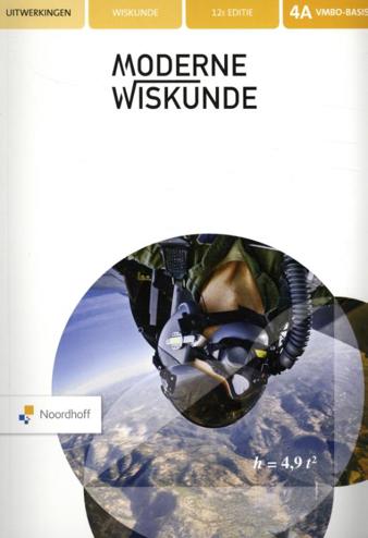 9789001885182 - Moderne wiskunde 12e editie 4 vmbo-b uitwerkingenboek dl a