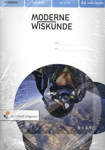 9789001885243 - Moderne wiskunde 12e editie 4 vmbo-k werkboek deel a+b