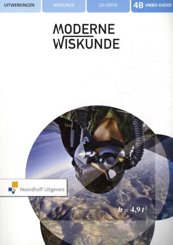 9789001885267 - Moderne wiskunde 12e editie 4 vmbo-k uitwerkingenboek deel b