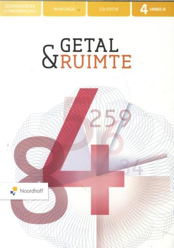 9789001893422 - Getal en ruimte (12e ed) 4 vmbo-b leerwerkbk uitwerking dl 1