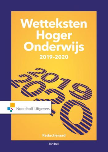 9789001899820 - Wetteksten Hoger Onderwijs 2019-2020