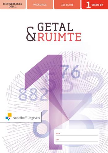 9789001893811 - Getal en ruimte (12e ed) vmbo-kgt 4 leer + werkboek deel 1 + 2