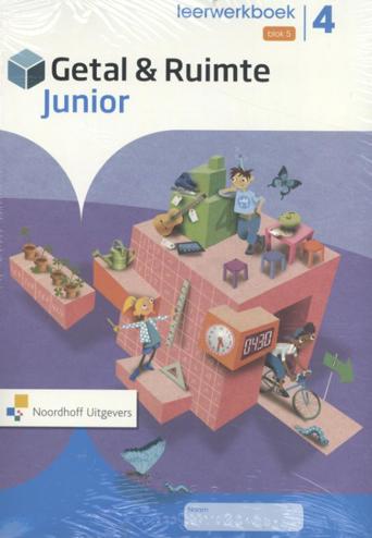 9789001902292 - Getal & ruimte junior leerwerkboek groep 4 blok 5 (5 ex)