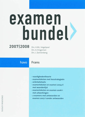 9789006074185 - Onderwijspers 2007-2008 havo examenbundel nederlands