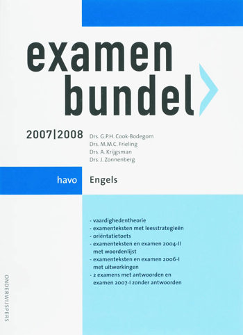 9789006074215 - Onderwijspers engels 2007-2008 havo examenbundel