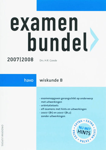 9789006074277 - Onderwijspers wiskunde b 2007-2008 havo examenbundel