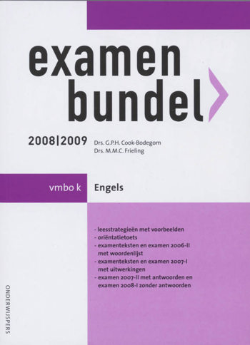 9789006074505 - Onderwijspers 2008-2009 vmbo-k examenbundel engels