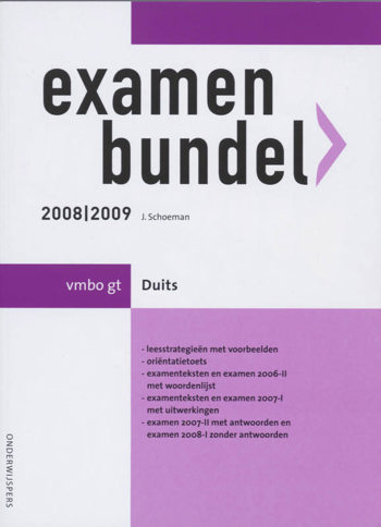 9789006074574 - Onderwijspers 2008-2009 vmbo-gt examenbundel duits