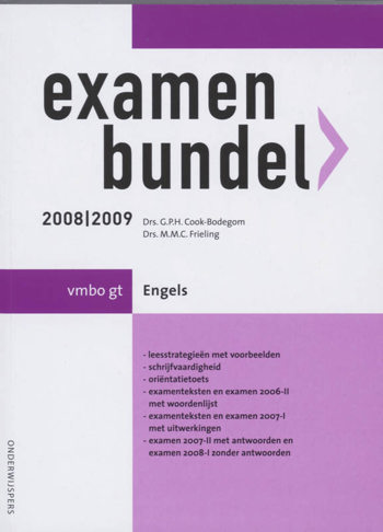 9789006074581 - Onderwijspers 2008-2009 vmbo-gt examenbundel engels