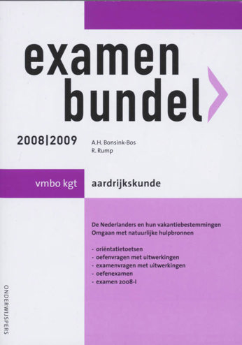 9789006074598 - Onderwijspers 2008-2009 vmbo-kgt examenbundel aardrijkskunde