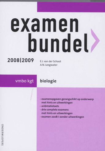 9789006074628 - Onderwijspers 2008-2009 vmbo-kgt examenbundel biologie