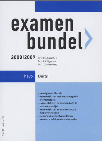 9789006074703 - Onderwijspers 2008-2009 havo examenbundel duits