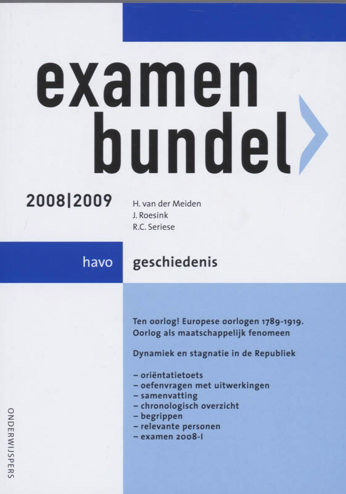 9789006074734 - Onderwijspers 2008-2009 havo examenbundel geschiedenis
