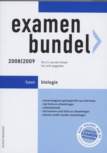 9789006074758 - Onderwijspers 2008-2009 havo examenbundel biologie